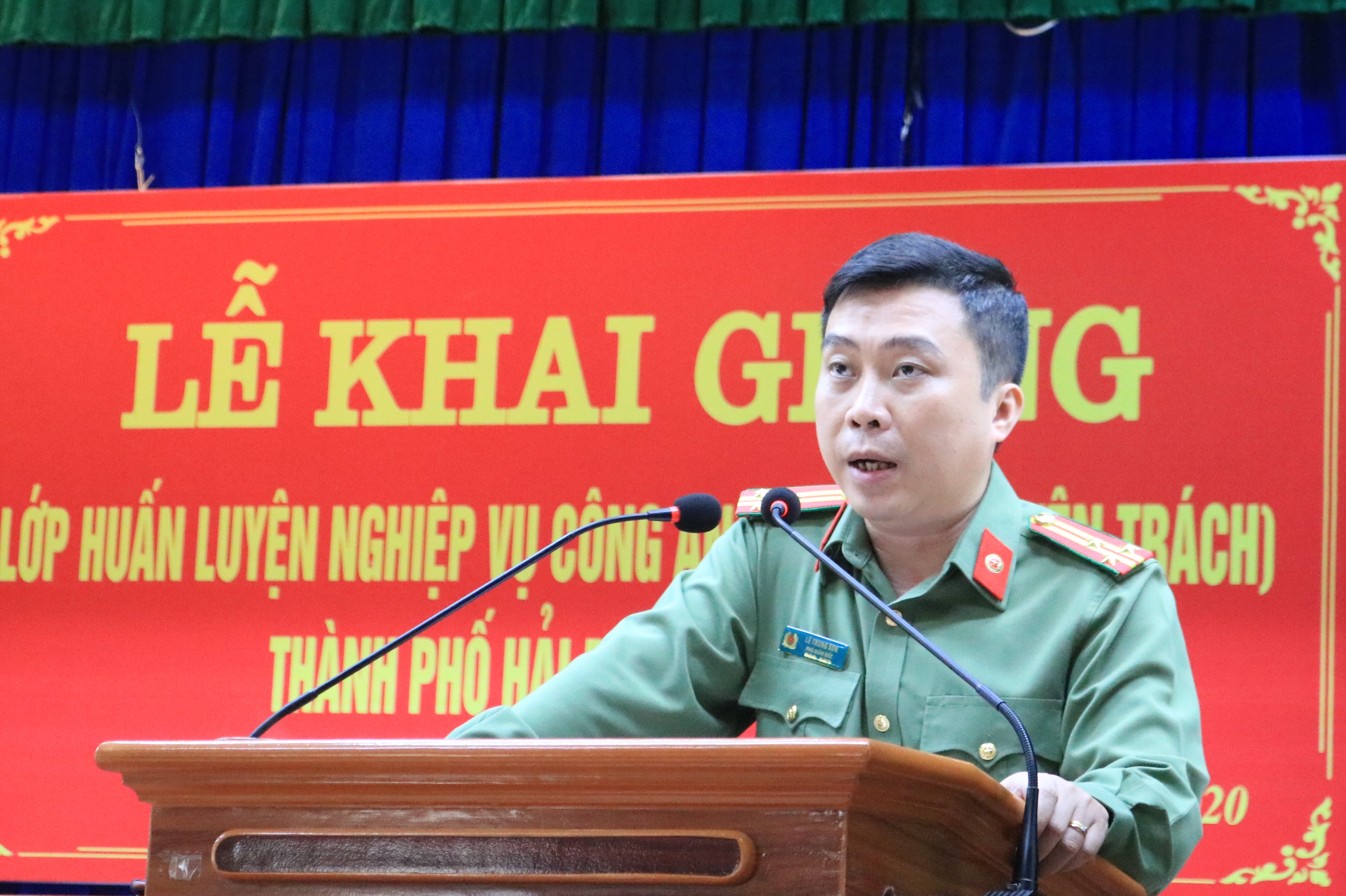 Khai giảng lớp huấn luyện nghiệp vụ Công an xã (bán chuyên trách) năm 2020